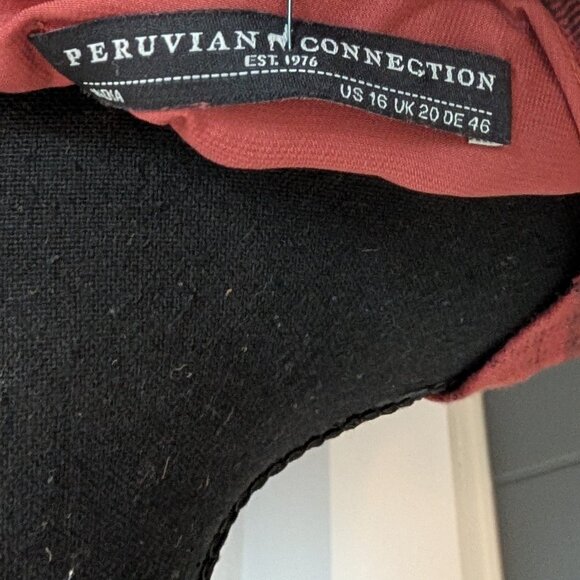 NWT Peruvian Connection Haute Highland St. Andrews Red and Black Plaid Dress: 16 - Picture 5 of 7